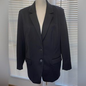 Express Oversized Boyfriend Black Blazer Size XL